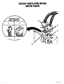 08 - Ventilator Intake Motor parts for Thermador Cooktop SGCV36G01 from AppliancePartsPros.com