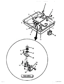 04 - 30 Inch Gas Valves parts for Thermador Cooktop SGCV36G02 from AppliancePartsPros.com
