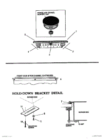 07 - Burner Caps & Rear Support Bar parts for Thermador Cooktop SGN36GB from AppliancePartsPros.com