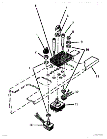 06 - Switch Plate parts for Thermador Cooktop SGT3001 from AppliancePartsPros.com