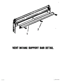 11 - Vent Intake Support Bar parts for Thermador Cooktop SGT3001 from AppliancePartsPros.com