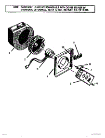 13 - Blower Assembly parts for Thermador Cooktop SGT3001 from AppliancePartsPros.com