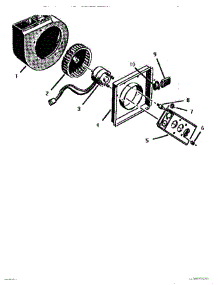 14 - Integral Ventilator parts for Thermador Cooktop SGT3001 from AppliancePartsPros.com