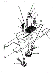 05 - Switch Plate parts for Thermador Cooktop SGT3002 from AppliancePartsPros.com