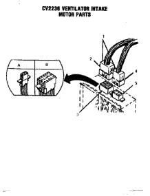 08 - Ventilator Intake Motor parts for Thermador Cooktop SGT3002 from AppliancePartsPros.com