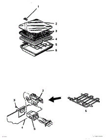 06 - Griddle & Element parts for Thermador Cooktop SGT36 from AppliancePartsPros.com