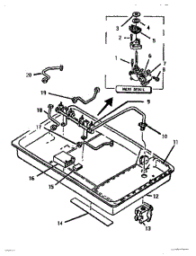 02 - Gas Valves parts for Thermador Cooktop SGT3601 from AppliancePartsPros.com