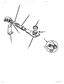 03 - Burner Pipe parts for Thermador Cooktop SGT3601 from AppliancePartsPros.com