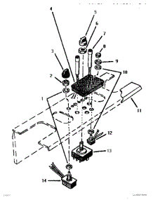 06 - Switch Plate parts for Thermador Cooktop SGT3601 from AppliancePartsPros.com