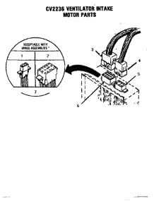 08 - Ventilator Intake Motor parts for Thermador Cooktop SGT3601 from AppliancePartsPros.com