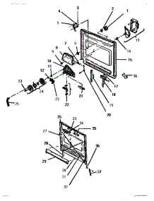 02 - Door Assembly parts for Thermador Dishwasher TD123 from AppliancePartsPros.com