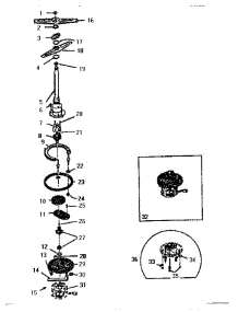 03 - Pump Assembly parts for Thermador Dishwasher TD123 from AppliancePartsPros.com