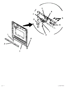 04 - Outer Door parts for Thermador Dishwasher TD5000S from AppliancePartsPros.com