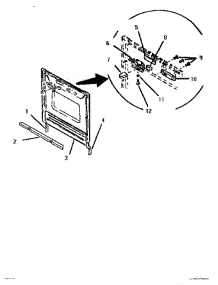 04 - Outer Door parts for Thermador Dishwasher TD5500 from AppliancePartsPros.com