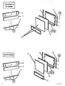 10 - Door Panel parts for Thermador Dishwasher WCTD5500 from AppliancePartsPros.com