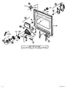 02 - Inner Door parts for Thermador Dishwasher THD122 from AppliancePartsPros.com