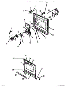 02 - Inner Door parts for Thermador Dishwasher THD4800 from AppliancePartsPros.com