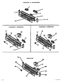 05 - Control Panel parts for Thermador Dishwasher THD2800 from AppliancePartsPros.com