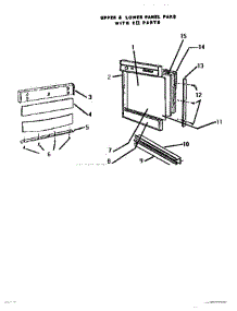 08 - Upper & Lower Panel parts for Thermador Dishwasher THD4800 from AppliancePartsPros.com