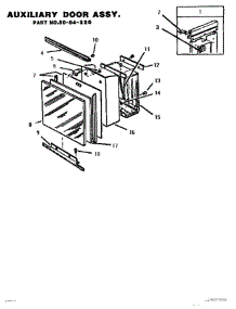 07 - Auxillary Door Assembly parts for Thermador Compactor TMC28S from AppliancePartsPros.com