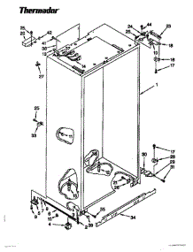 03 - Cabinet parts for Thermador Refrigerator TSS36DAB-06 from AppliancePartsPros.com