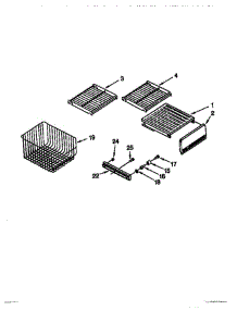 09 - Freezer Shelves parts for Thermador Refrigerator TSS36DAB-06 from AppliancePartsPros.com