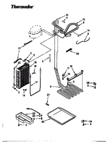 15 - Lower Unit & Tubing parts for Thermador Refrigerator TSS36DAW-06 from AppliancePartsPros.com