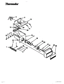 18 - Ice Container parts for Thermador Refrigerator TSS36DAB-06 from AppliancePartsPros.com