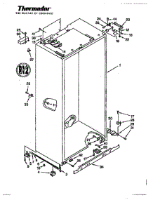 04 - Cabinet Page 2 parts for Thermador Refrigerator TSS36QBW from AppliancePartsPros.com