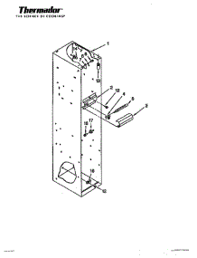 09 - Freezer Liner parts for Thermador Refrigerator TSS36QBW from AppliancePartsPros.com
