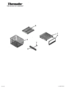 11 - Freezer Shelves parts for Thermador Refrigerator TSS36QBB from AppliancePartsPros.com