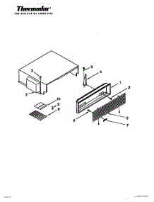 12 - Top Grill & Unit Cover parts for Thermador Refrigerator TSS36QBW from AppliancePartsPros.com