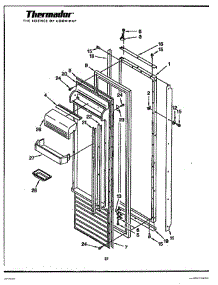 15 - Refrigerator Door Page 2 parts for Thermador Refrigerator TSS36QBW from AppliancePartsPros.com