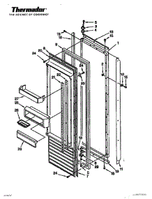 16 - Refrigerator Door Page 3 parts for Thermador Refrigerator TSS36QBB from AppliancePartsPros.com