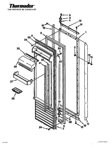 17 - Refrigerator Door Page 4 parts for Thermador Refrigerator TSS36QBW from AppliancePartsPros.com