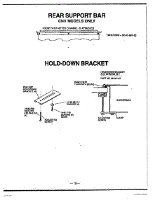24 - Rear Support Bar & Hold-Down Bracket parts for Thermador Refrigerator TSS36QBW from AppliancePartsPros.com