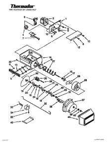 26 - Motor & Ice Container parts for Thermador Refrigerator TSS36QBW from AppliancePartsPros.com