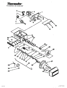 27 - Motor & Ice Container Page 2 parts for Thermador Refrigerator TSS36QBB from AppliancePartsPros.com
