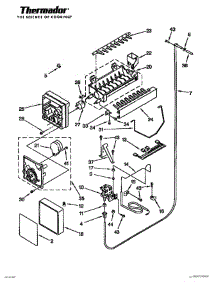 28 - Icemaker parts for Thermador Refrigerator TSS36QBW from AppliancePartsPros.com