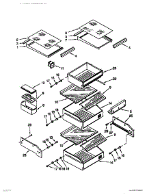 07 - Refrigerator Shelves parts for Thermador Refrigerator TSS36QBB00 from AppliancePartsPros.com