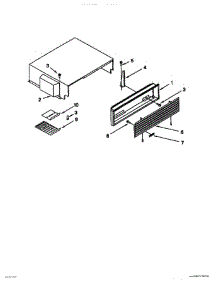 09 - Top Grille & Unit Cover parts for Thermador Refrigerator TSS36QBB00 from AppliancePartsPros.com