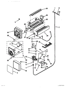 17 - Icemaker parts for Thermador Refrigerator TSS36QBB00 from AppliancePartsPros.com