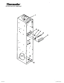 09 - Freezer Liner parts for Thermador Refrigerator TSS42QBB from AppliancePartsPros.com