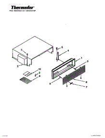 12 - Top Grille & Unit Cover parts for Thermador Refrigerator TSS42QBW from AppliancePartsPros.com