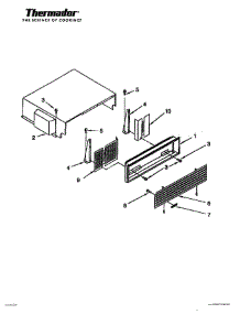 13 - Top Grille & Unit Cover Page 2 parts for Thermador Refrigerator TSS42QBB from AppliancePartsPros.com