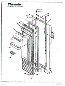 15 - Refrigerator Door Page 2 parts for Thermador Refrigerator TSS42QBW from AppliancePartsPros.com