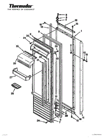 17 - Refrigerator Door Page 4 parts for Thermador Refrigerator TSS42QBW from AppliancePartsPros.com