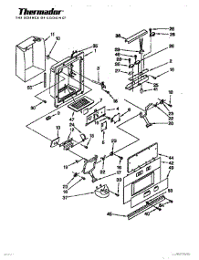 20 - Dispenser & Front parts for Thermador Refrigerator TSS42QBB from AppliancePartsPros.com