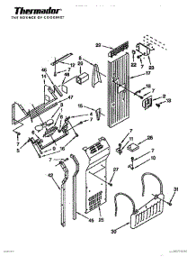 25 - Air Flow & Reservoir parts for Thermador Refrigerator TSS42QBB from AppliancePartsPros.com