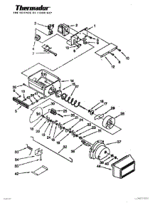 26 - Motor & Ice Container parts for Thermador Refrigerator TSS42QBW from AppliancePartsPros.com